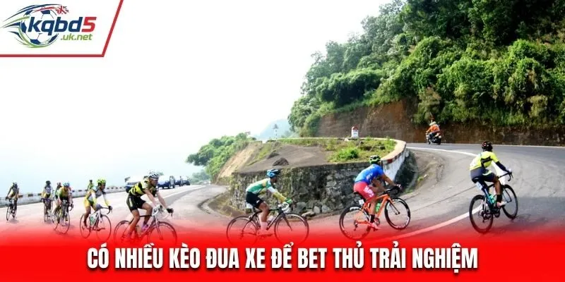 Có nhiều kèo đua xe để bet thủ trải nghiệm