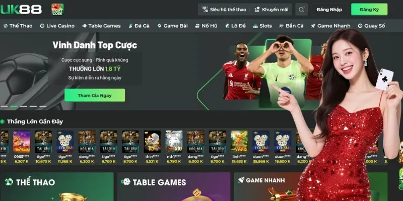 UK88 - Nhà cái cá cược thể thao hàng đầu châu Á hiện nay