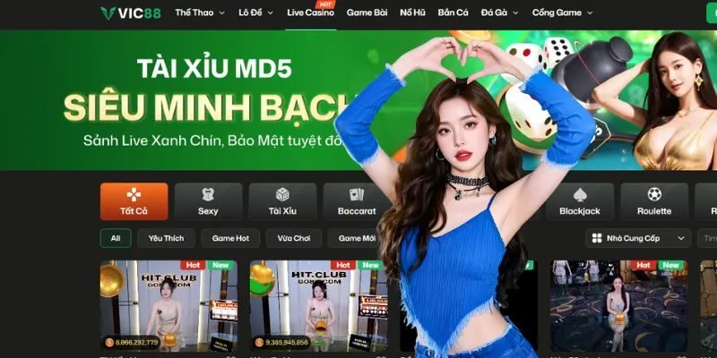 Live casino VIC88 với đa dạng lựa chọn cho thành viên